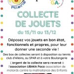 Grande collecte de jouets – du 15 novembre au 13 décembre